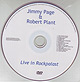 JIMMY PAGE AND ROBERT PLANT "Live In Rockpalast" DVD