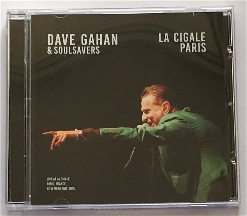 DAVE GAHAN & SOULSAVES Live in PARIS LA CIGALE 2015 CD